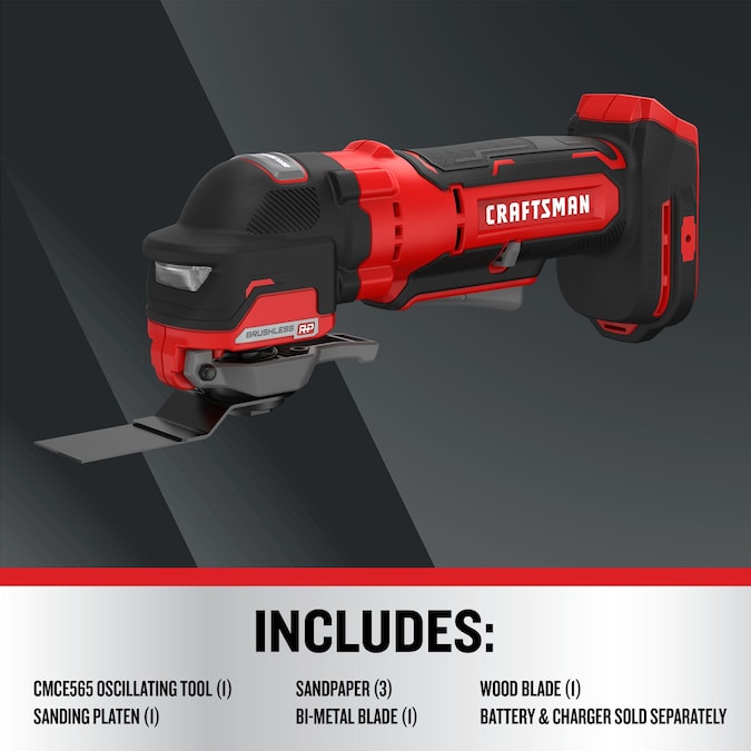 CRAFTSMAN V20 RP 20-volt Max Cordless Brushless Variable Oscillating Multi-Tool - Image 7