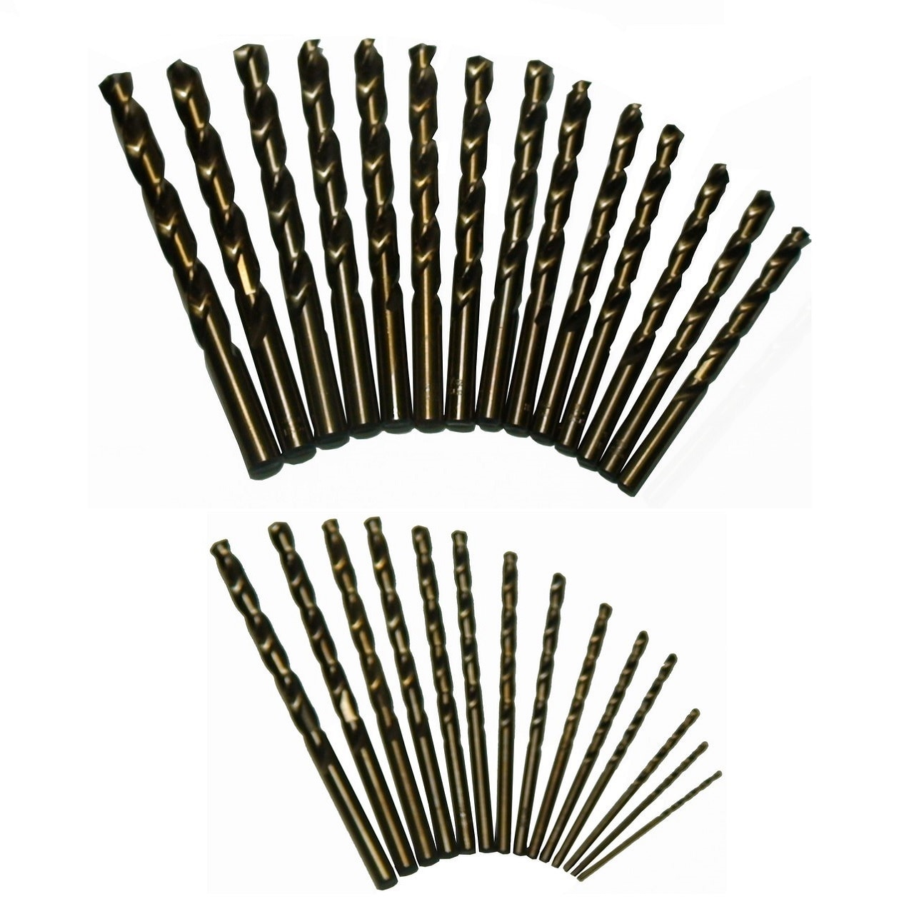 29 -Piece Assorted Cobalt Jobber length Twist Drill Bit Set - Image 2