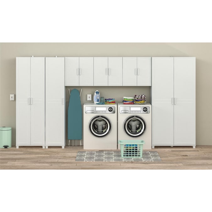 Ameriwood Home Callahan 15.67-in W x 74.29-in H x 15.39-in D Freestanding Composite Wood Garage Cabinet in White - Image 6