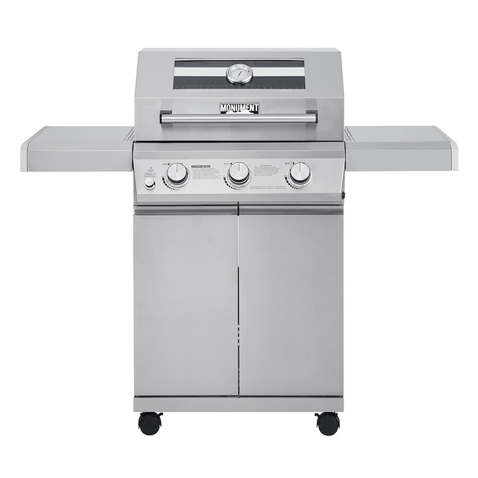 Monument Clearview Stainless Steel 3-Burner Liquid Propane Gas Grill