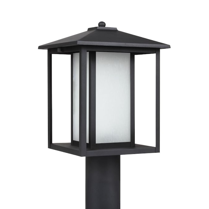 Generation Lighting Hunnington 15-in Black Hardwired LED Post Light