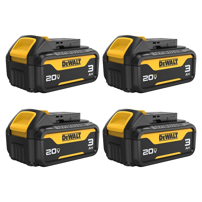 DEWALT 20-V 4-Pack Lithium-ion Battery (3 Ah)