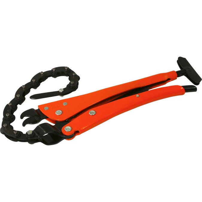 Grip-on Locking Pliers 13-in Orange Steel Locking Pliers with 9-in Handle and 1.75-in Jaw Capacity