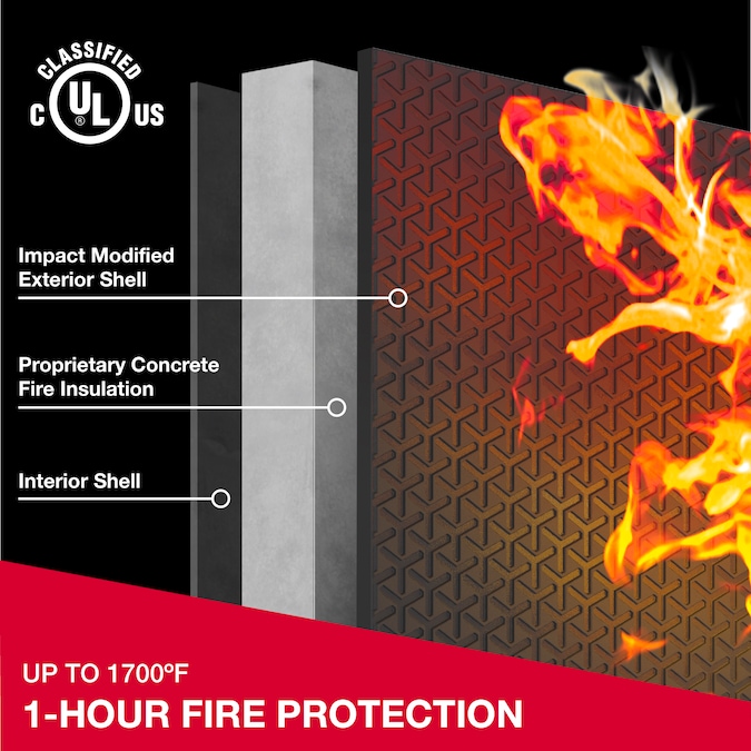 SentrySafe 0.8-cu ft Fireproof and Waterproof Home Safe with Electronic/Keypad Lock - Image 4