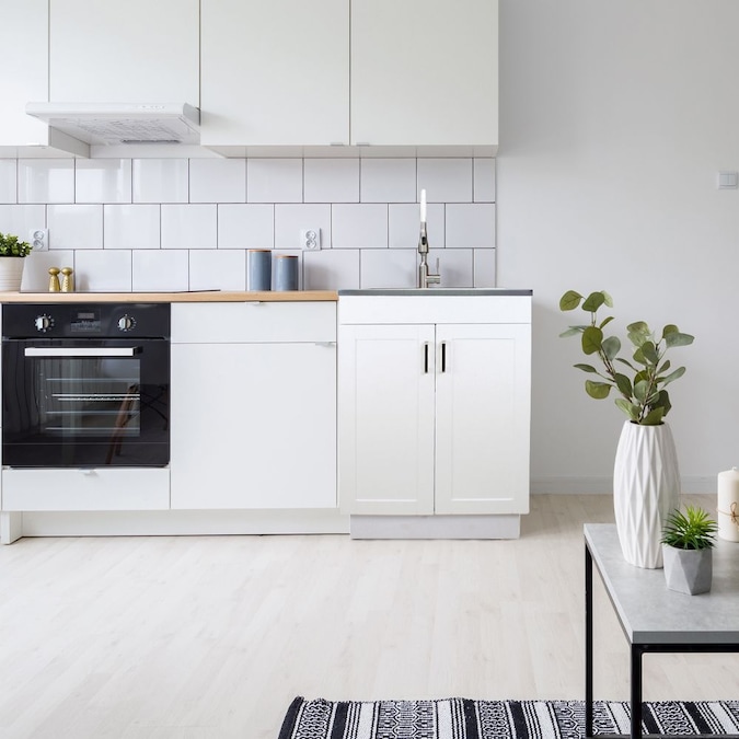 Transolid 24-in x 19.7-in 1-Basin White Freestanding Laundry Sink with Cabinet, Drain, and Faucet - Image 10