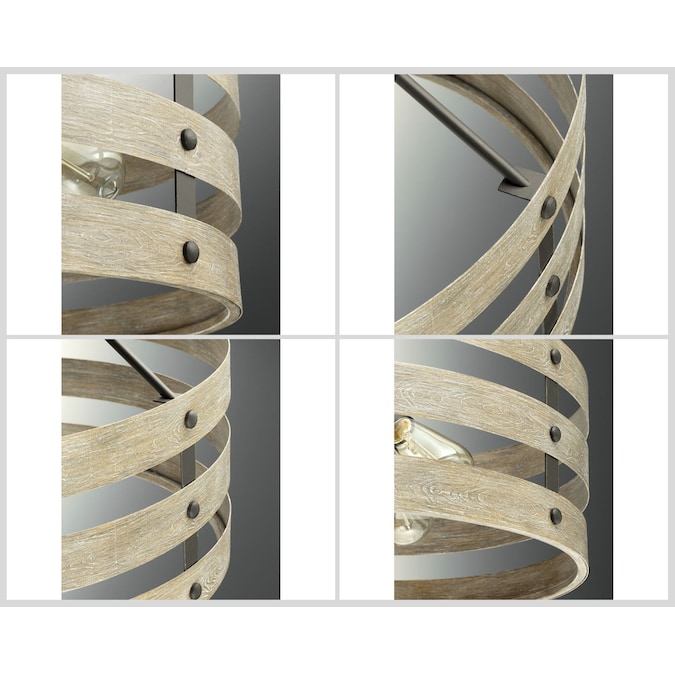 Progress Lighting Gulliver 3-Light 17-in Black Semi Flush Mount Light - Image 8