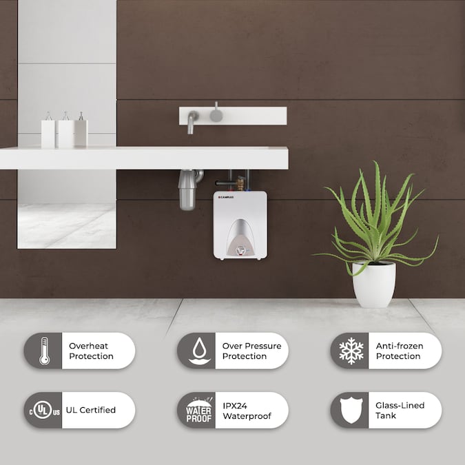 Camplux 2.5-Gallons Regular 1-year Warranty 1440-Watt 1 Element Point Of Use Electric Water Heater - Image 2