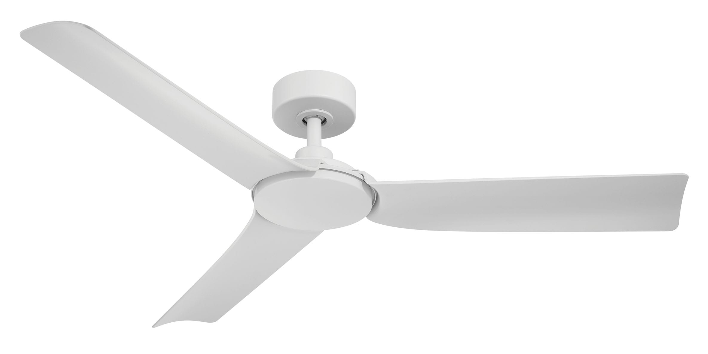 Lochwood 52-in Outdoor Matte White with Matte White Blades Ceiling Fan Without Light - Remote Included ( 3 -Blade ) - Image 3