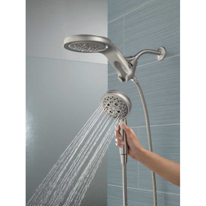 Delta HydroRain H2Okinetic Lumicoat Stainless 7.875-in Round Dual/Combo Rain Shower Head 2.5-GPM (9.5-LPM) - Image 14