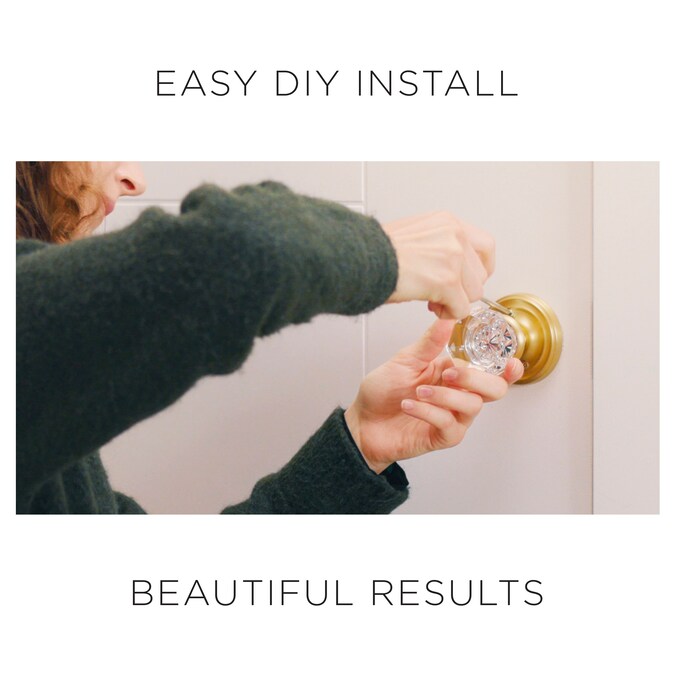 Sure-Loc Hardware Ridgecrest Mountain Torrey Satin Brass Interior Bed/Bath Hall/Closet No Deadbolt Passage Door Knob - Image 3