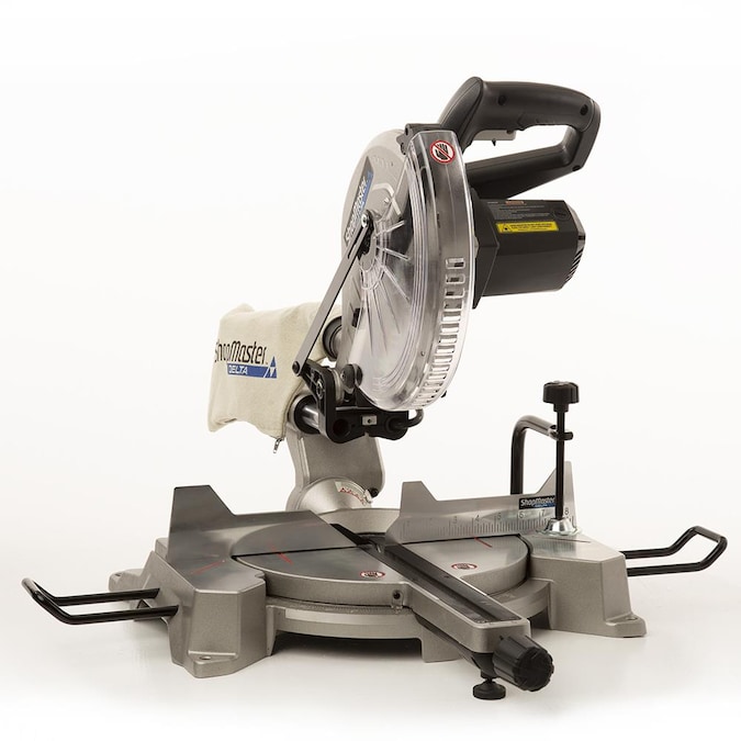 DELTA ShopMaster 10-in 15-Amp Single Bevel Sliding Compound Corded Miter Saw with Laser Guide
