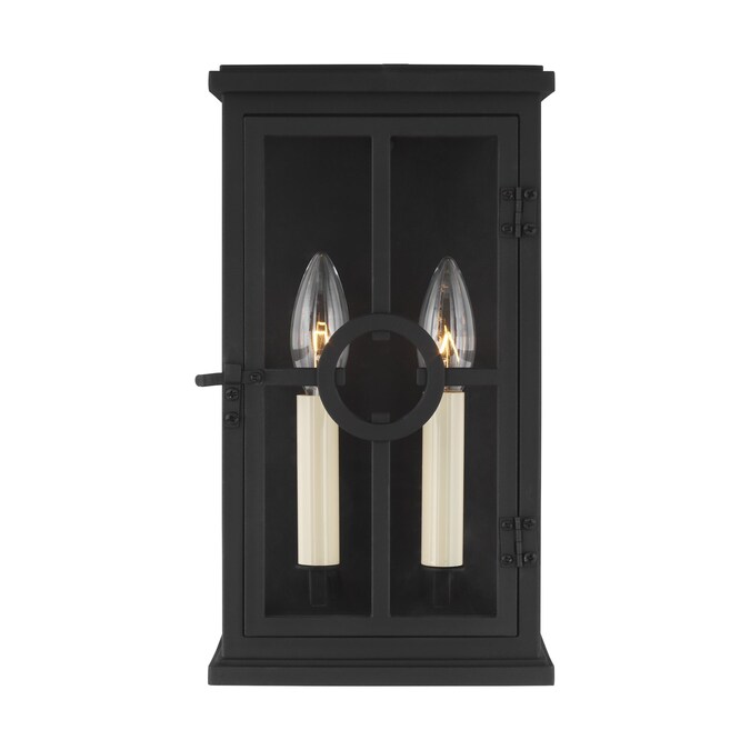 Generation Lighting Belleville 5.125-in W 1-Light Black Wall Sconce