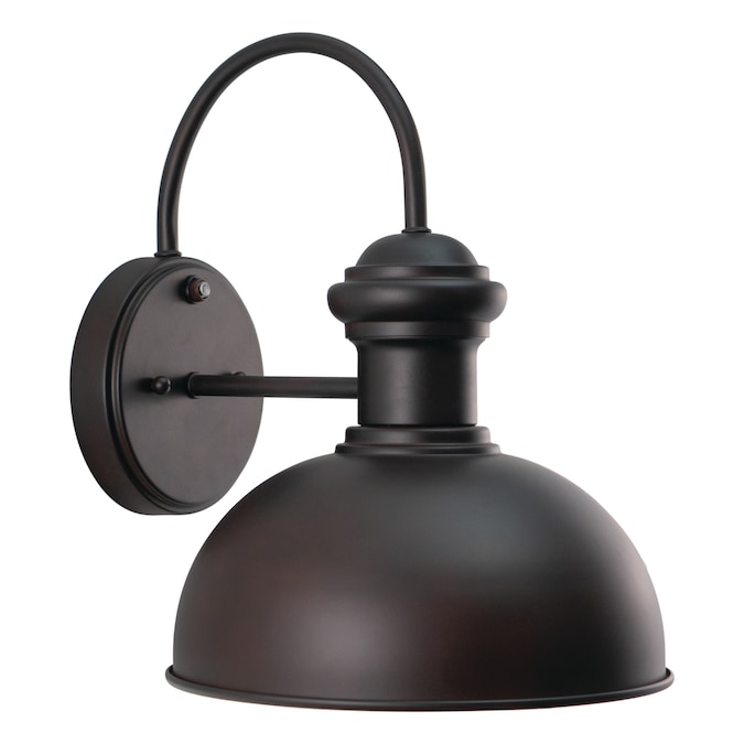 Cascadia Franklin 1-Light 12.75-in H Oil-Rubbed Bronze Dusk to Dawn Outdoor Wall Light