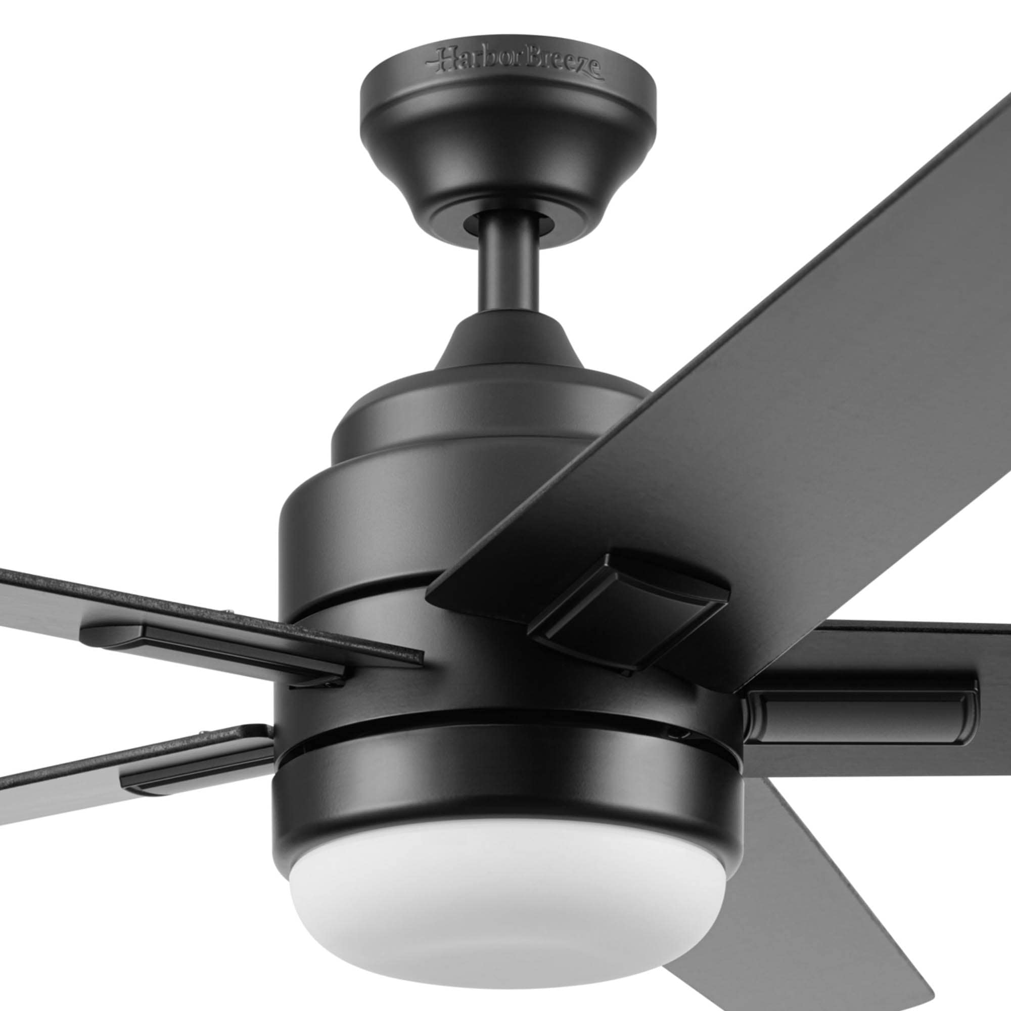 Flanagan III 52-in Color-Changing Integrated LED Outdoor Matte Black with Black/Driftwood Blades Ceiling Fan With Light - Remote Included ( 5 -Blade ) - Image 14