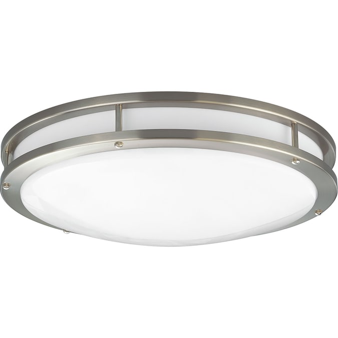 Progress Lighting LED CTC COMM 1-Light Brushed Nickel Flush Mount Light ENERGY STAR