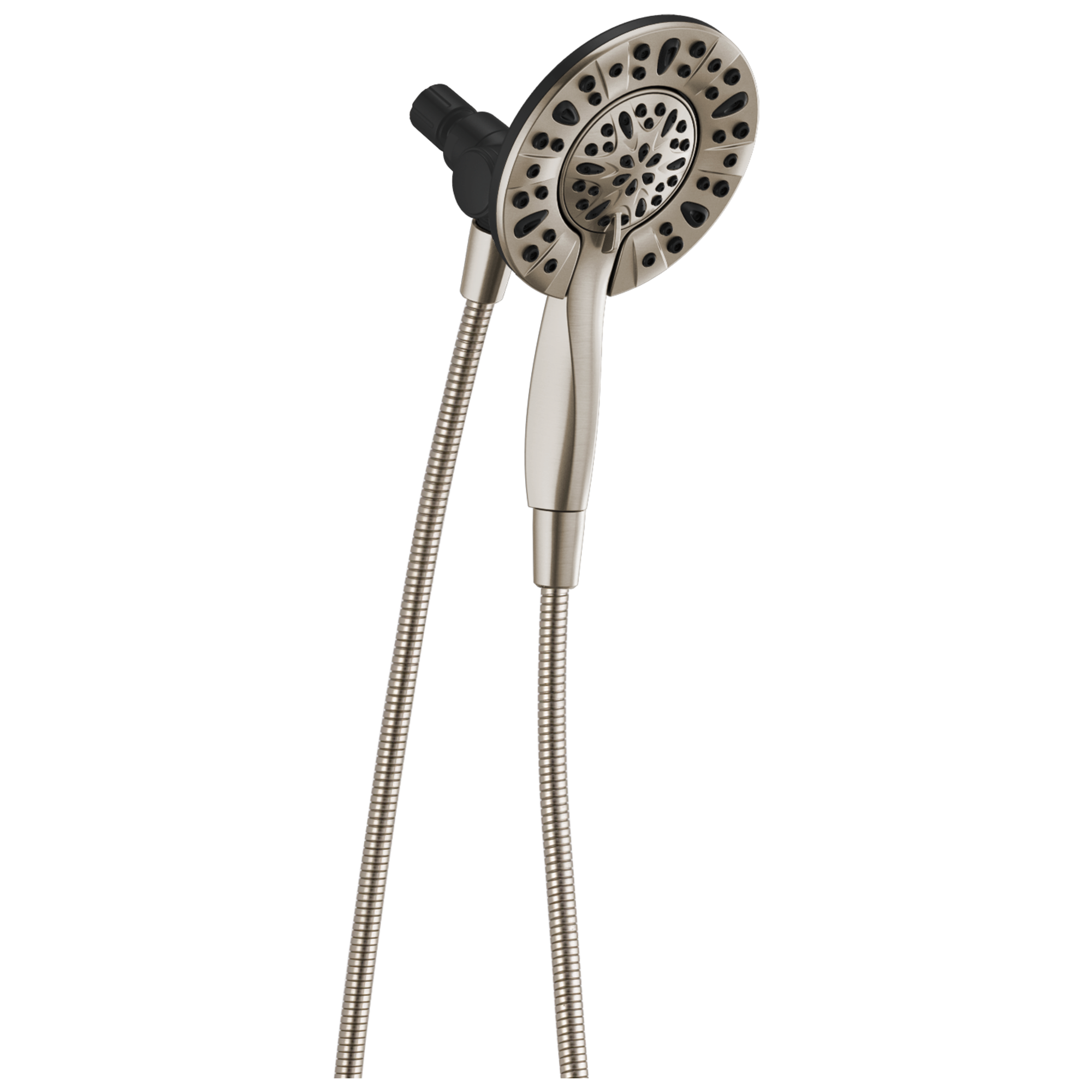 In2ition 4.0 -Spray Spotshield Brushed Nickel 6.0-in Round Dual/Combo Shower Head 2.5 GPM
