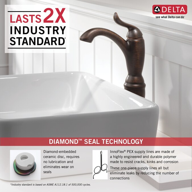 Delta Linden Venetian Bronze Vessel 1-Handle WaterSense Bathroom Sink Faucet - Image 5
