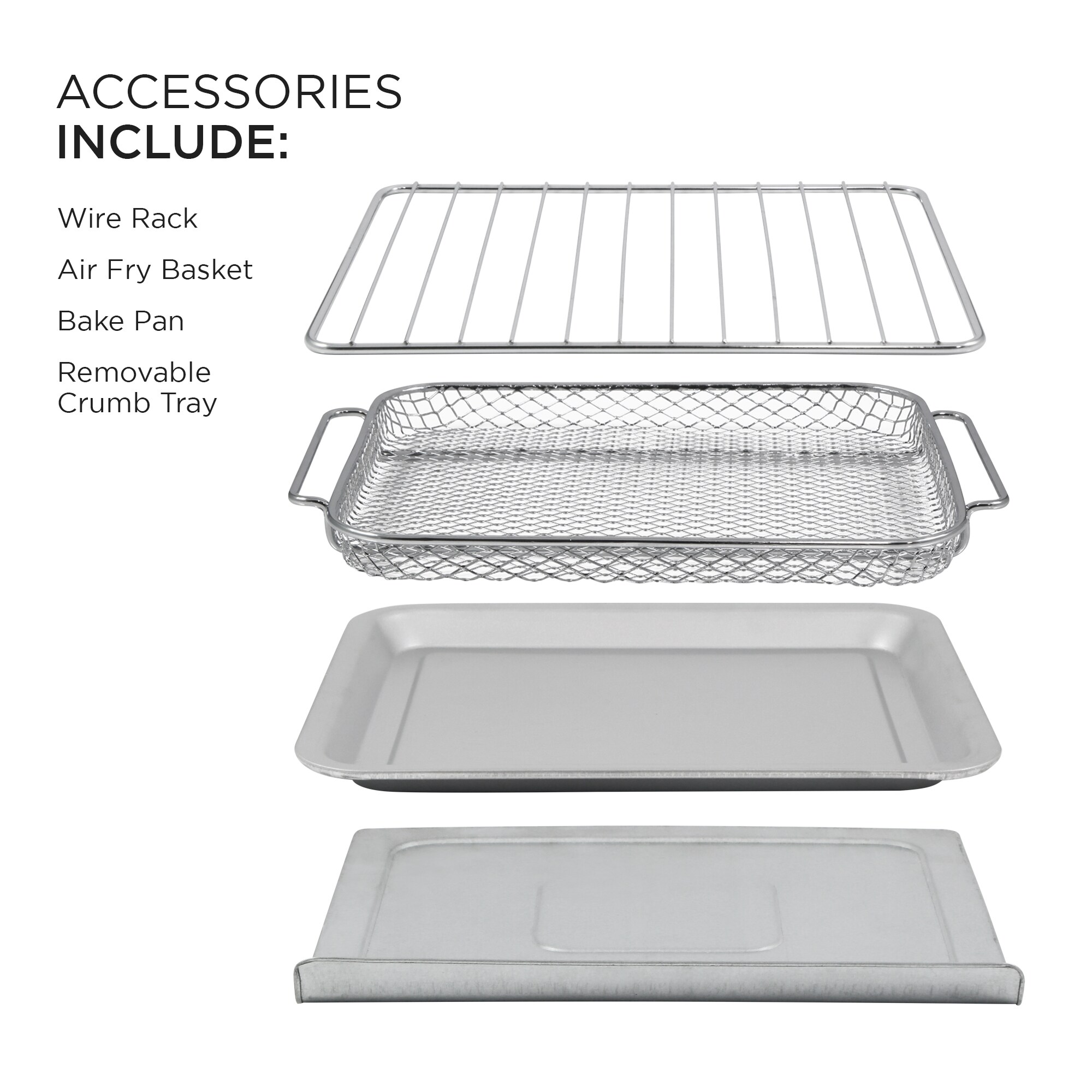 5.3-Quarts Silver Touch control Air Fryer - Image 8