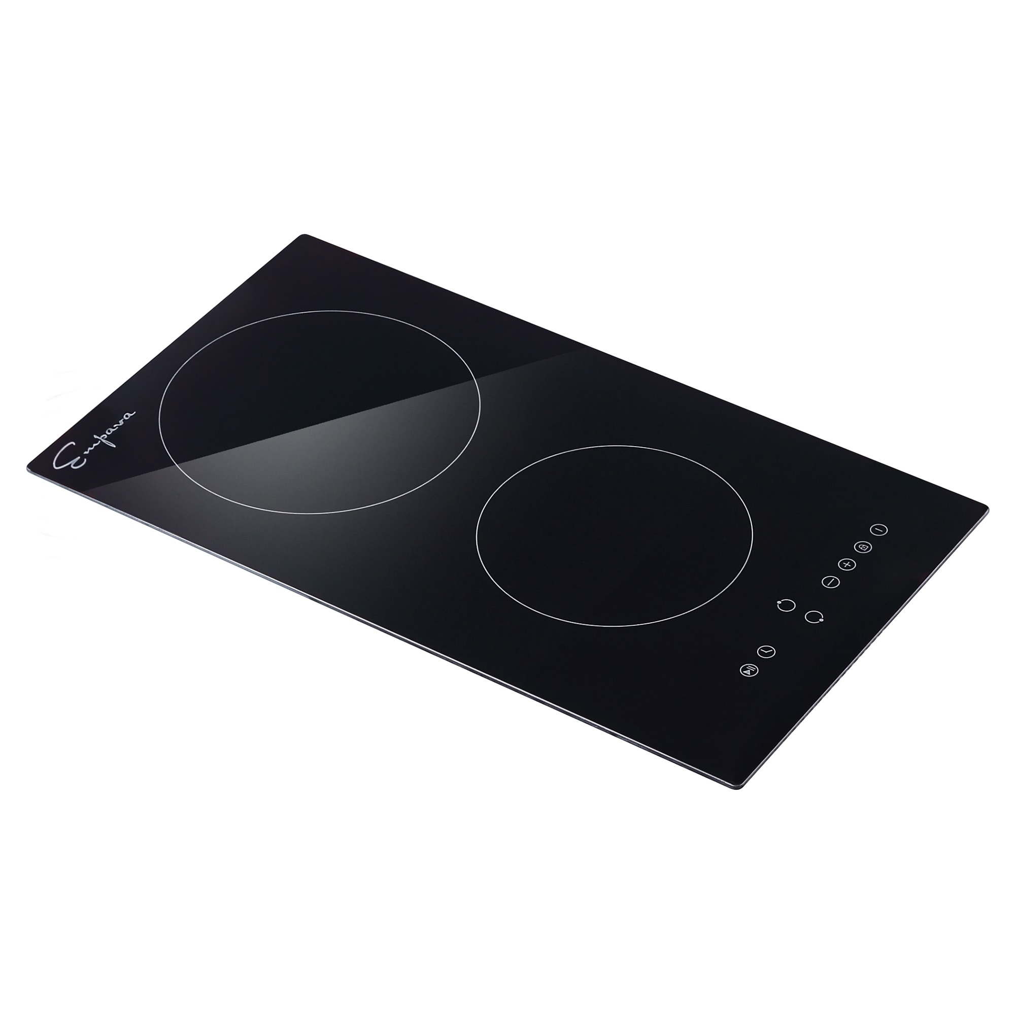 Electric Stove with Dual Elements 12-in 2 burners Smooth Surface (Radiant) Black Electric Cooktop - Image 5
