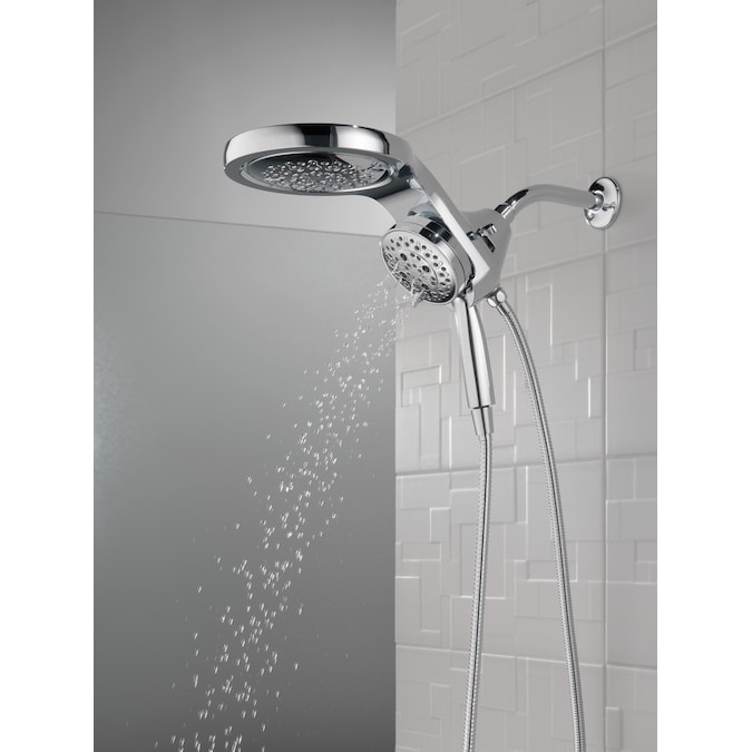 Delta HydroRain Polished Nickel 6-in Round Dual/Combo Rain Shower Head 2.5-GPM (9.5-LPM) - Image 7