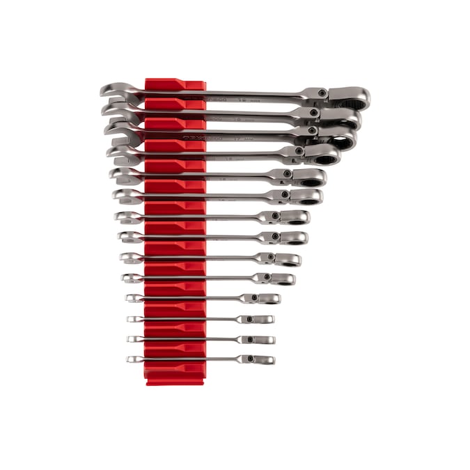 TEKTON 14-Piece Set Metric Flexible Head Ratchet Wrench
