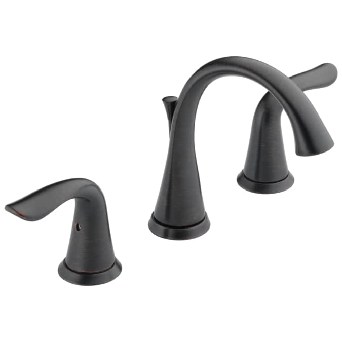 Delta Lahara Venetian Bronze Widespread 2-Handle WaterSense Bathroom Sink Faucet with Drain