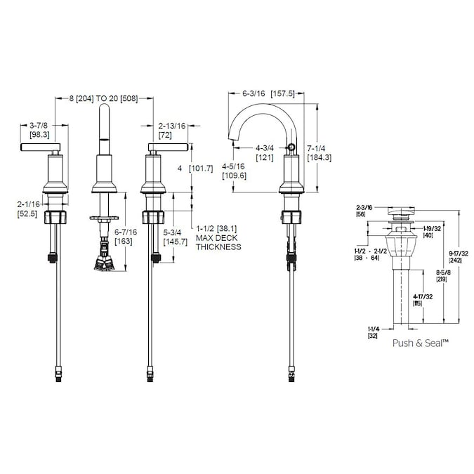 Pfister Capistrano Spot Defense Matte Black Widespread 2-Handle WaterSense Bathroom Sink Faucet with Drain - Image 9