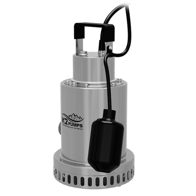 K2 Pumps 1/2-HP 115-Volt 60-GPM Stainless Steel Submersible Sump Pump - Image 2