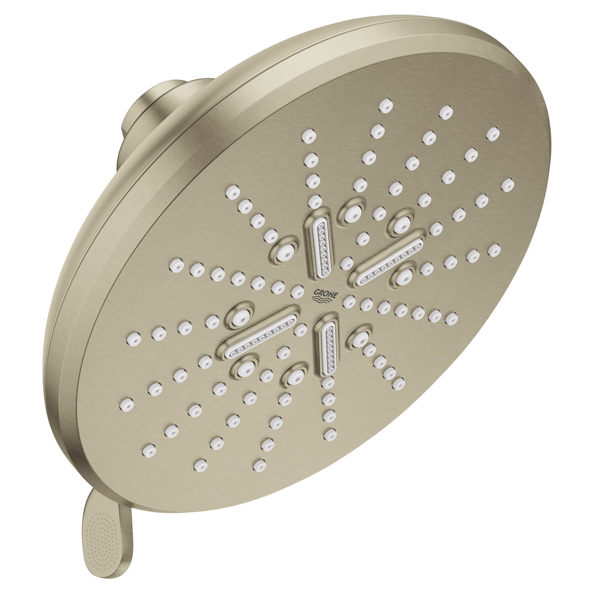 Brushed Nickel Sold separately Multi-function 6.5-Inches Round Shower Faucet