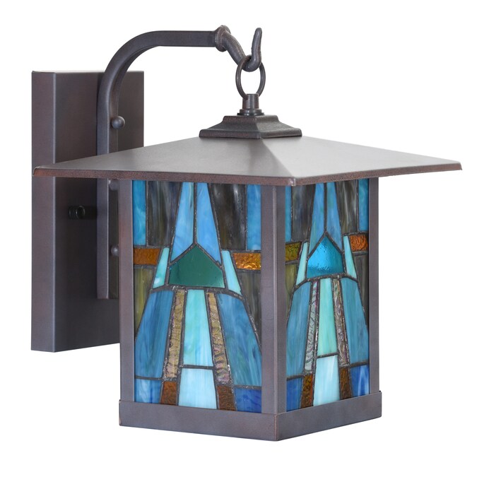 River of Goods 1-Light 11.75-in H Oil-Rubbed Bronze Outdoor Wall Light - Image 2