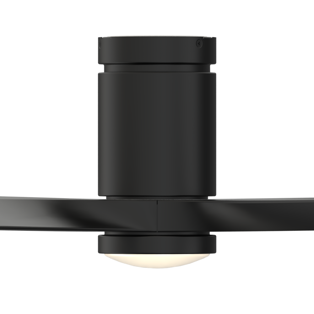 AireFlush 52-in Color-Changing Integrated LED Outdoor Flush Mount Black with Black Blades Ceiling Fan With Light - Remote Included ( 4 -Blade ) - Image 7