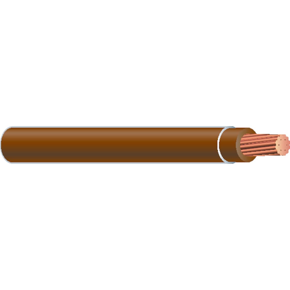 500-Feet 14 -AWG Brown Solid Copper THHN wire ( By-the-roll ) - Image 2
