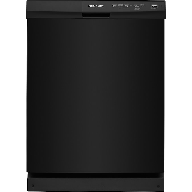 Frigidaire 24-in Front Control Built-In Dishwasher (Black) ENERGY STAR, 55-dBA Standard Sound Level