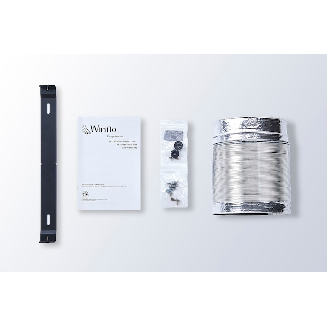 Winflo 30-in 300-CFM Convertible Black Wall-Mounted Range Hood - Image 9