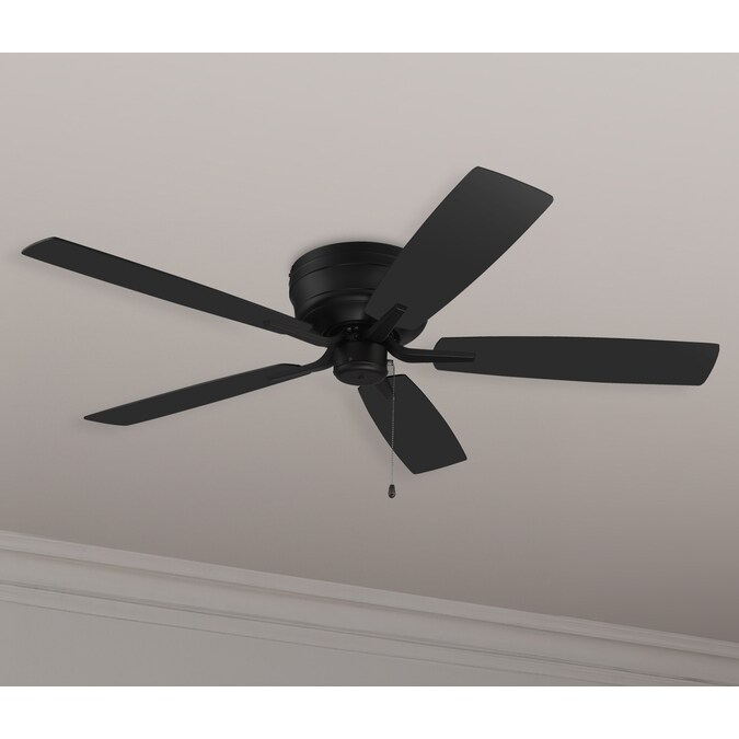 Craftmade Pro Plus Hugger 52-in Flat Black Indoor Flush Mount Ceiling Fan Light Kit Compatible (5-Blade)