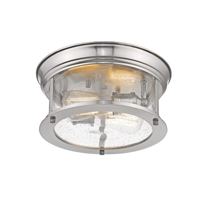 Z-Lite Sonna 1-Light Brushed Nickel Flush Mount Light - Image 5