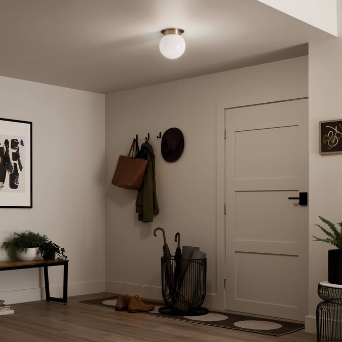 Kichler Albers 1-Light Gold Flush Mount Light - Image 4