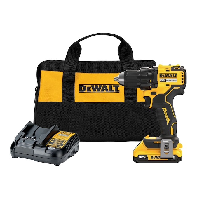 DEWALT 20-volt Max 1/2-in Keyless Brushless Cordless Drill (1-Battery Included, Charger Included and Soft Bag included)