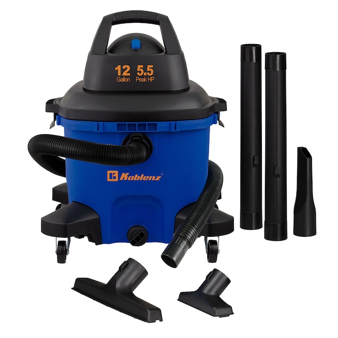 Koblenz 12-Gallons 5.5-HP Corded Wet/Dry Shop Vacuum with Accessories Included