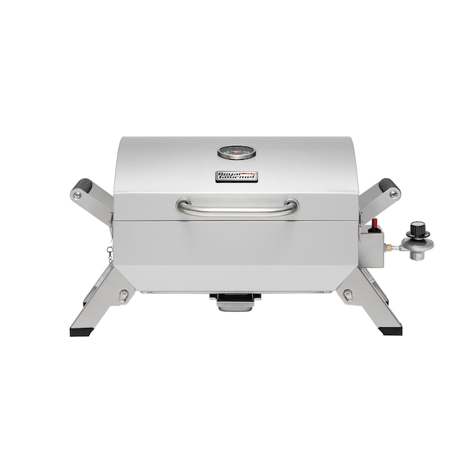 Royal Gourmet Stainless Steel Tabletop Gas Grill 285-Sq in Sliver Portable Liquid Propane Grill
