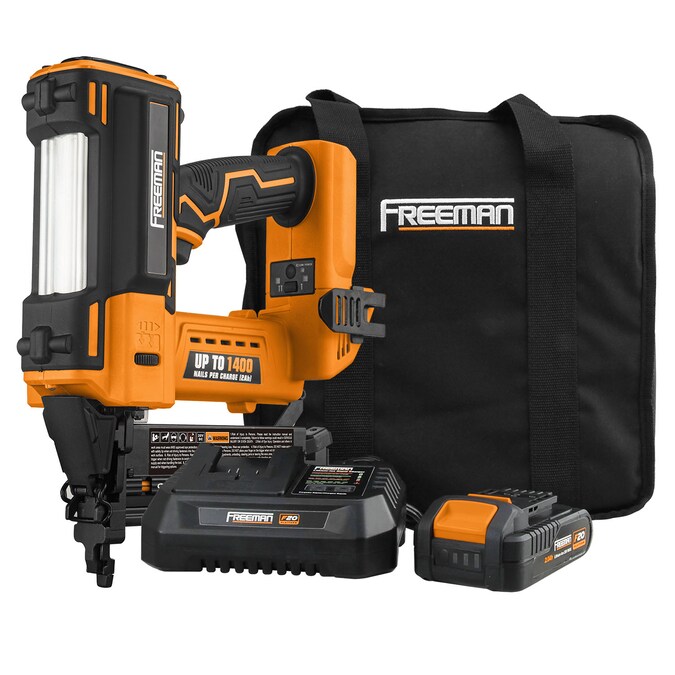 FREEMAN 2-in-1 2-in 18-Gauge Cordless Brad Nailer (Battery and Charger Included)