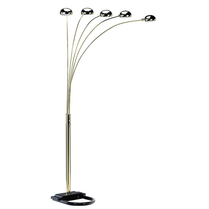 ORE International 84-in Brass Multi-head Floor Lamp