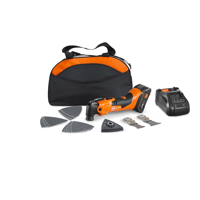 FEIN MULTIMASTER AMM500 Plus 18-volt Cordless Brushless 5.5-Amp Variable 12-Piece Oscillating Multi-Tool Kit with Soft Case (1-Battery Included)