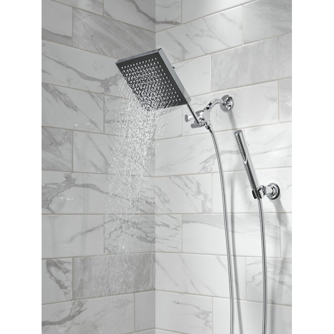 Delta Universal Showering Components Chrome 8-in Square Fixed Rain 2.5-GPM (9.5-LPM) - Image 11