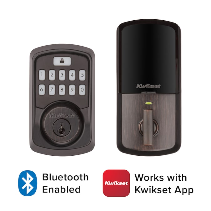 Kwikset Aura Venetian Bronze Smart Lock Electronic Deadbolt Bluetooth Smartkey with Keypad - Image 3