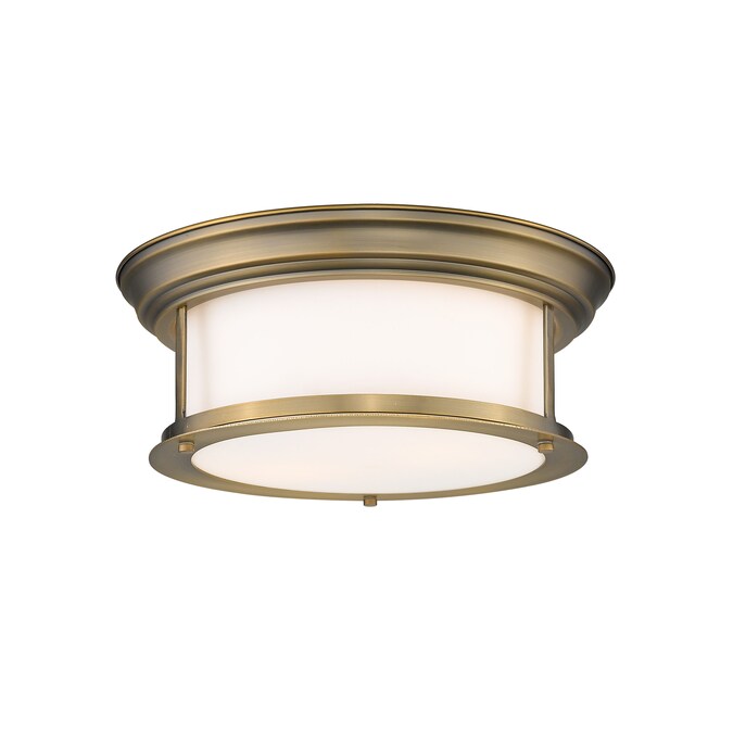 Z-Lite Sonna 1-Light Antique Brass Flush Mount Light