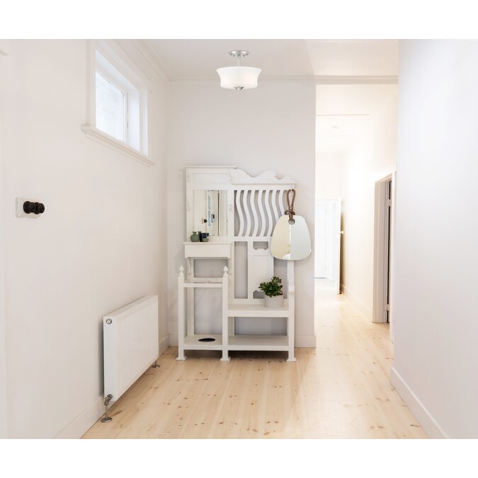 Designers Fountain Bronson 2-Light 12-in Brushed Nickel Semi mount light