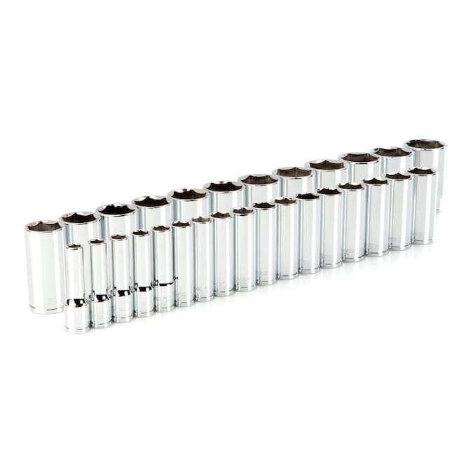 TEKTON 1/2-in Drive Metric Deep Socket Set (29-Pieces)