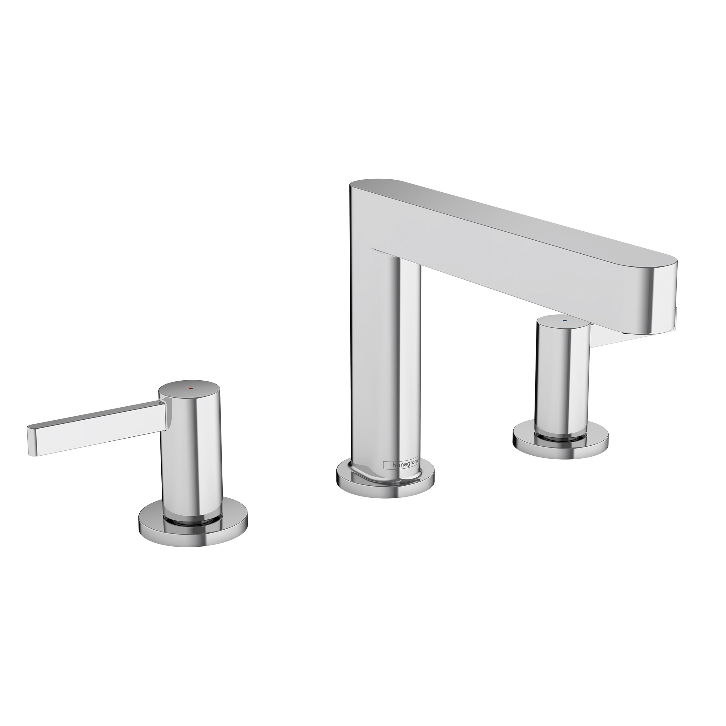 Chrome 2-handle Deck-mount Roman Mid-arc Bathtub Faucet ( Valve Included )