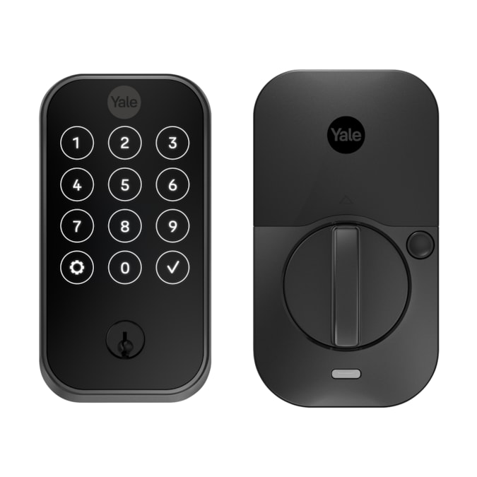 Yale Assure Lock 2 Black Suede Smart Lock Electronic Deadbolt Bluetooth Touchscreen Keypad